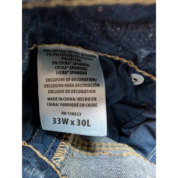 RANK 45 Men's Ringo Light Wash Stackable Straight Boot Performance Jean Size 34* - Picture 7 of 9